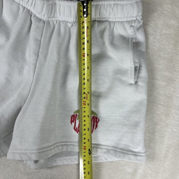PLAYBOY by PACSUN Womens Shorts White Drawstring Extra Small XS Fleece Lined - Picture 8 of 10